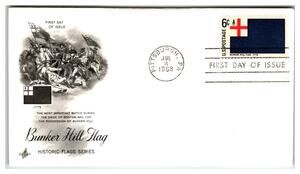Scott #1348 1968 Bunker Hill Flag First Day Cover FDC Artcraft Unaddressed